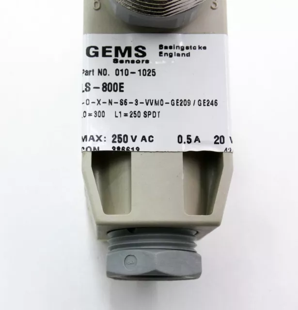 Gems L8-800E-0-X-N-S6-3-VVM0-GE209/GE246 L0=300 L1=250 Spot -unused- 3