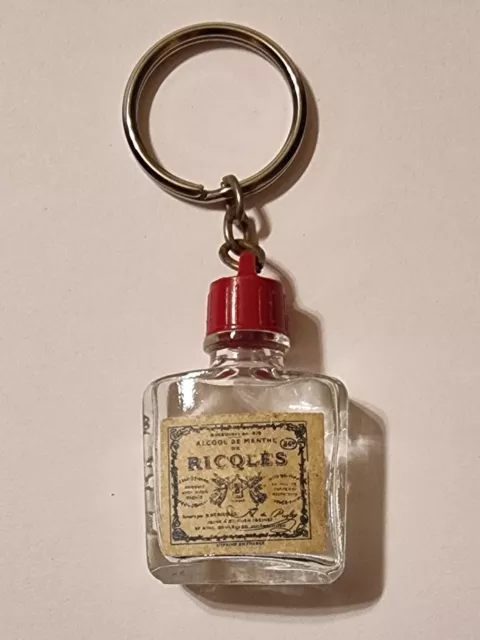 Porte clés publicitaire bouteille Ricqlès - alcool apéritif digestif porte clé