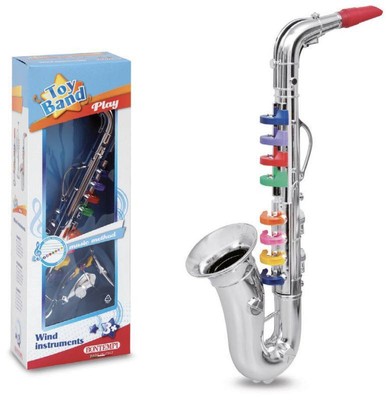 Bontempi Sassofono per Bambini Cromato Grande a 8 note  BIM324331  Bontempi 