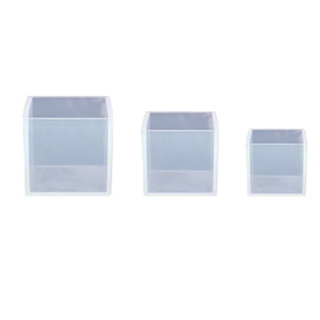 LET'S RESIN Rectangle Silicone Resin Molds, 3Pcs Large Resin Molds  W/Wooden Supp