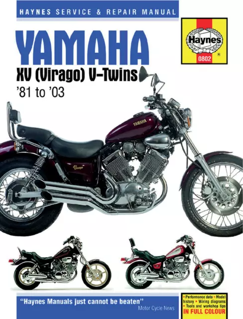 Haynes 802 Manuale Di Riparazione Moto Yamaha Xv 1100 Virago 1989