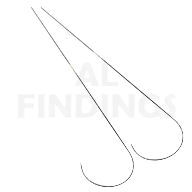 Bead Spinner Curved Needles 3.5" Spin and String Pack of 2