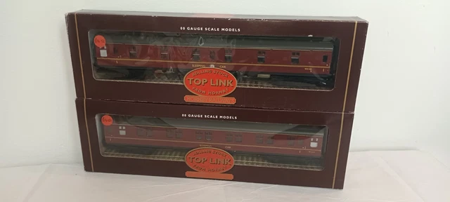 OO GAUGE VN MINT 2x Hornby Mk1 Toplink Sleeper Sleeping Car Coach BR ...