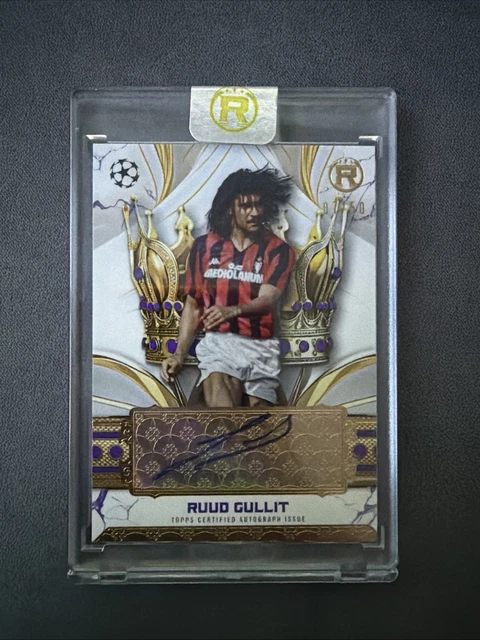 Football Star Ruud Gullit Rare Rookie Card Ballon D'Or 1987 Milan Ac