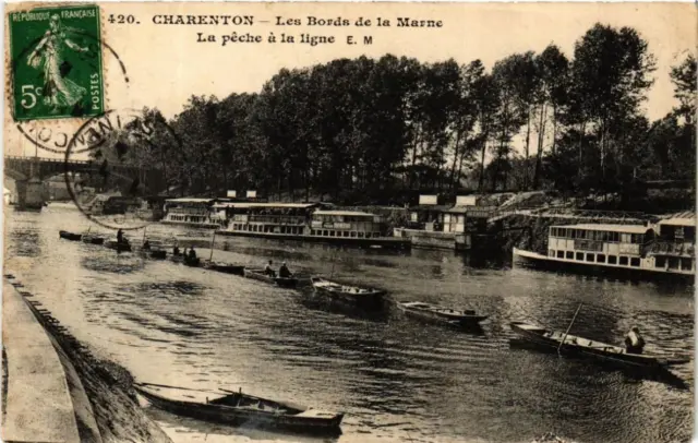 CPA CHARENTON Les Bords de la Marne La Peche a la ligne (600270)