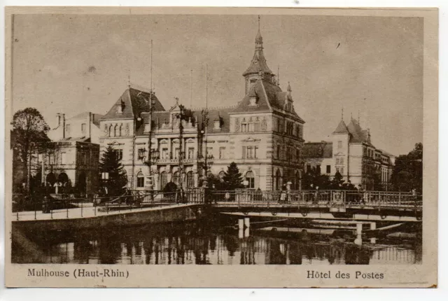 Thème LA POSTE - Bureau de Poste - CPA 68 - MULHOUSE -  la poste 4 - le canal