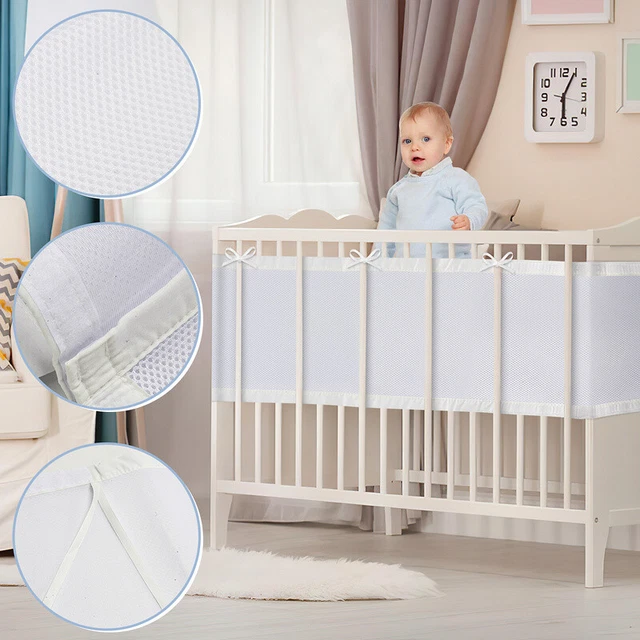 2x nido protector de cabeza borde de cama transpirable 160x30 340x30 cm paneles