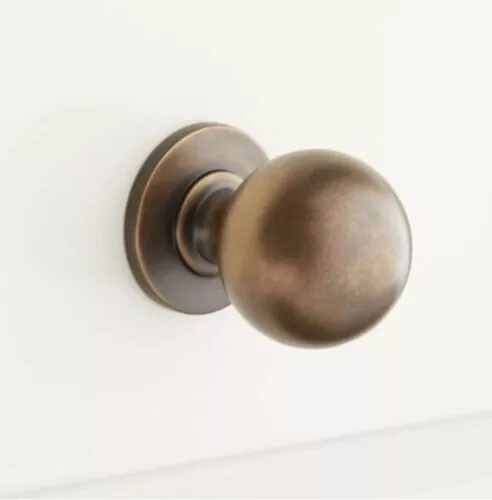 Signature Hardware Rodino 444211 Antique Brass Round Cabinet Knob
