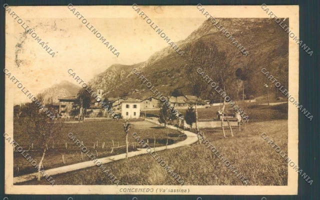 Lecco Barzio Concenedo cartolina LQ4821