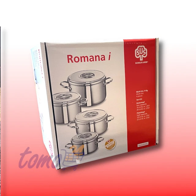Schulte-Ufer Topf-Multi-Set Romana 4-teilig