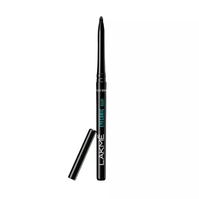 Lápiz LAKMÉ Eyeconic Kajal, negro, impermeable, a prueba de manchas, dura hasta 24 horas