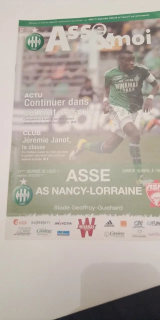 Programme Match ASSE - Montpellier 2010/11 - 6ème édition ASSE Et MOI - Saint-Étienne