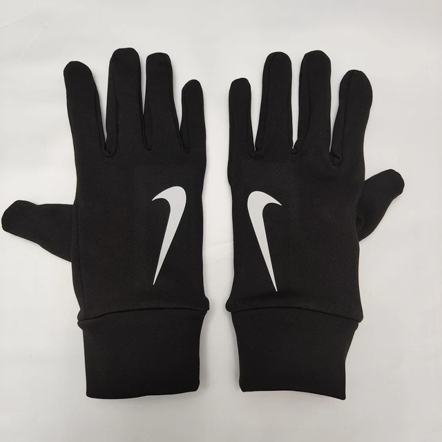 NIKE RUNNING GLOVES Mens Womens Sphere Sports Winter Touch Screen Phone Black 19.99 PicClick UK