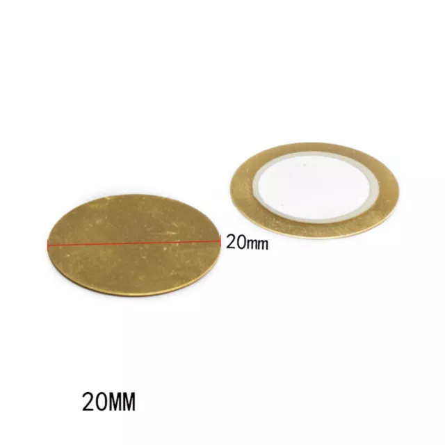 Gold Piezoelectric Ceramic Copper Buzzer Passive Piezo Disc 20mm, 27mm or 50mm