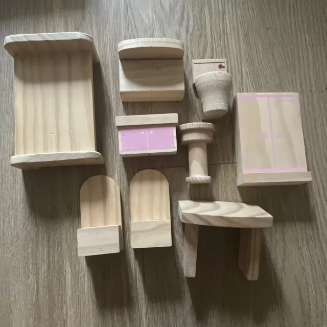 Used Wooden Children’s Dolls House Furniture