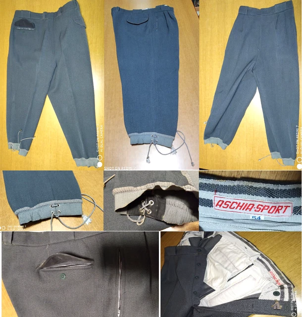 Pantaloni Da Sci O Alpinismo Al Ginocchio O Zouava Aschia Sport Vintage Anni 60
