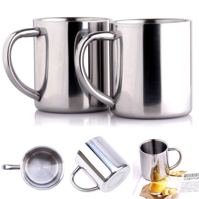 Portable Stainless Double Steel Wall Mug Travel Tumbler Coffee Tea/Water Cup