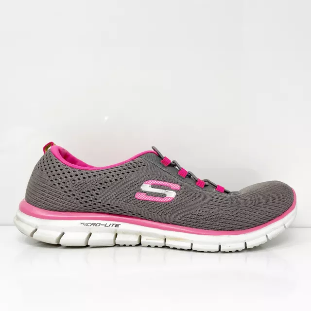 Skechers Womens Glider Game Maker 22705 Gray Running Shoes Sneakers Size 9