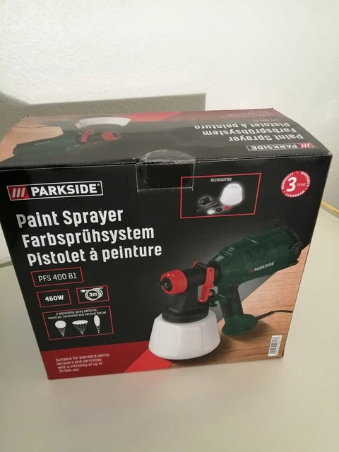 SISTEMA A SPRUZZO colore Parkside pistola a spruzzo colore spray colore
