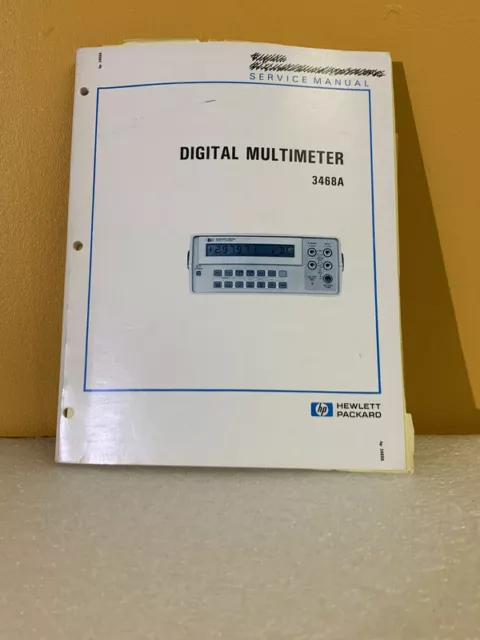 HP 03468-90004 Digital Multimeter 3468A Service Manual