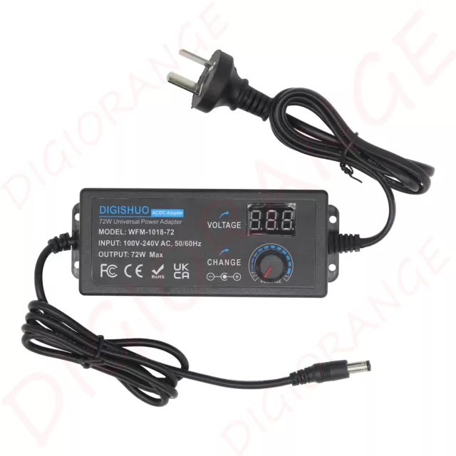 AU Voltage Adjustable Switch Power Supply AC To DC Adapter Convertor 3-12V/3-24V 2