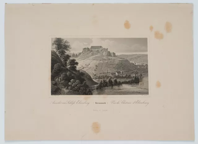 LANG (19.Jhd) nach BAMBERGER (*1814), Ebernburg b. Bad Kreuznach, um 1850, Sst. 2