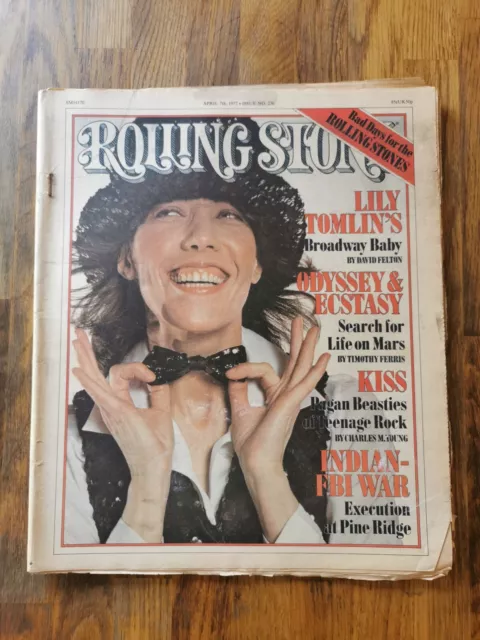 Rolling Stone Magazine April 7th 1977 Broadway Baby Cover KISS