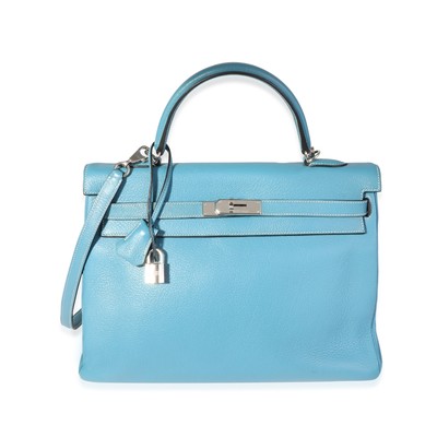 65035 AUTH HERMES black POROSUS KELLY I 35 SELLIER Bag $15,999.99 ...