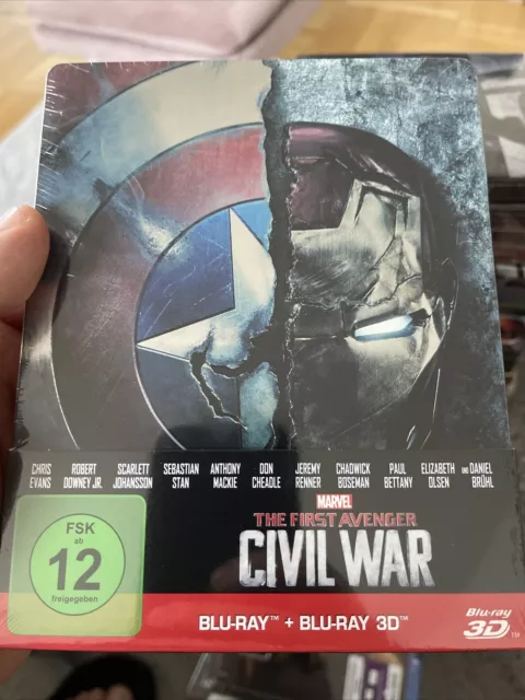 The First Avenger - Civil War -- Blu-ray 3D+2D Steelbook -- NEU OVP -- Marvel