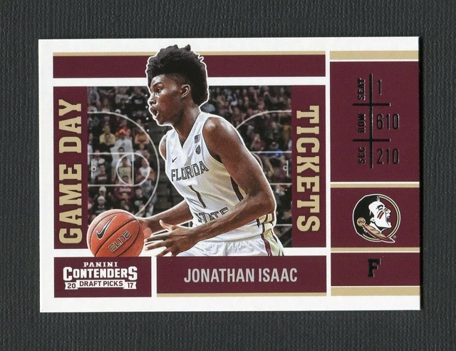 2017-18 Panini Contenders Draft Picks Game Day Tickets #9 Jonathan Isaac