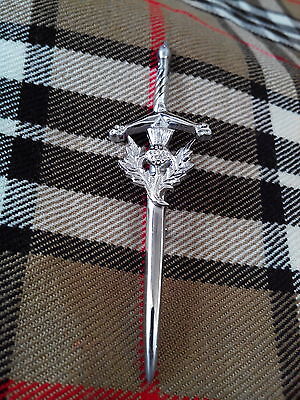 Cardo Kilt Scozzese Sporran Saltire/Saltire pelle Gonnellino Cardo Crest Stemma 