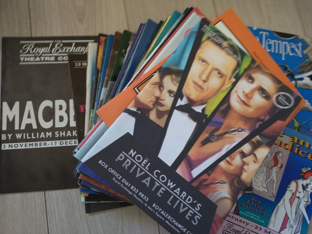 ROYAL EXCHANGE MANCHESTER theatre play programmes 80s 90s 00s BIG ...