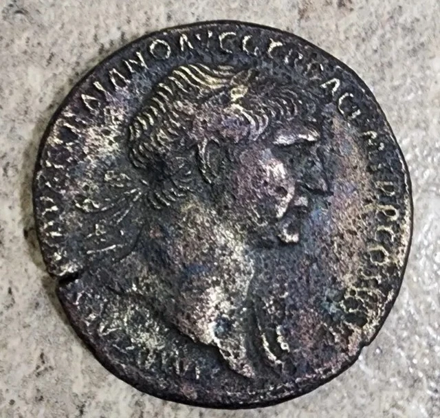ROMAN IMPERIAL AE Sestertius Coin of Trajan SPQR OPTIMO PRINCIPI SC £ ...