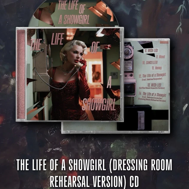 TAYLOR SWIFT THE Life Of A Showgirl All 4 Limited Edition Bonus Track ...