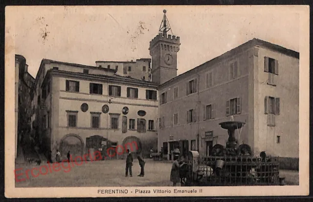 ag0685 - CARTOLINA D'EPOCA - Frosinone Provincia - Ferentino  1933