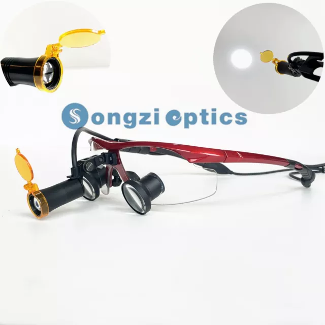 2.5X 3X 3.5X TTL Red Goggles Dental Surgical Loupes Customized & LED Headlight