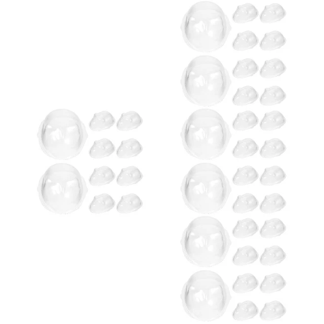 40 pz costume trasparente maschera di plastica trasparente maschera giocattolo per viso