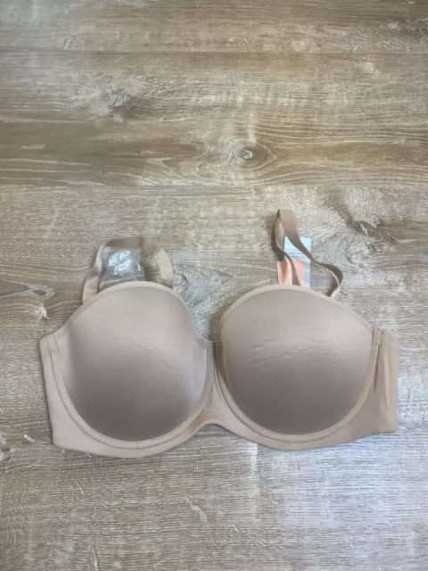 ThirdLove Bra 34E 24/7 Classic Strapless Tan Beige Nude NEW NWT