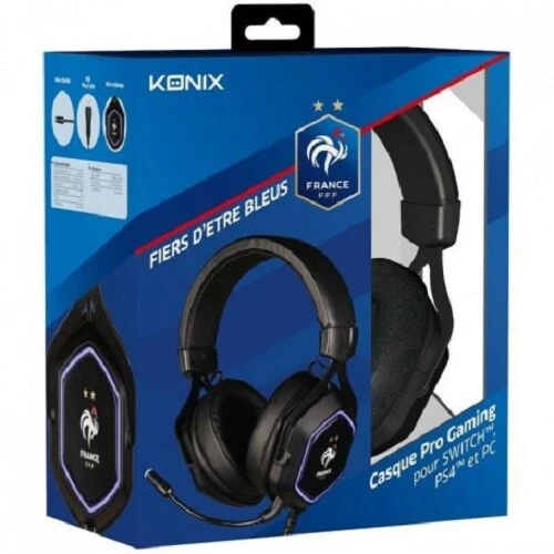 Casque Gaming Konix Hexagone FFF 7.1 pour Switch, PS4 & PC Neuf sous blister