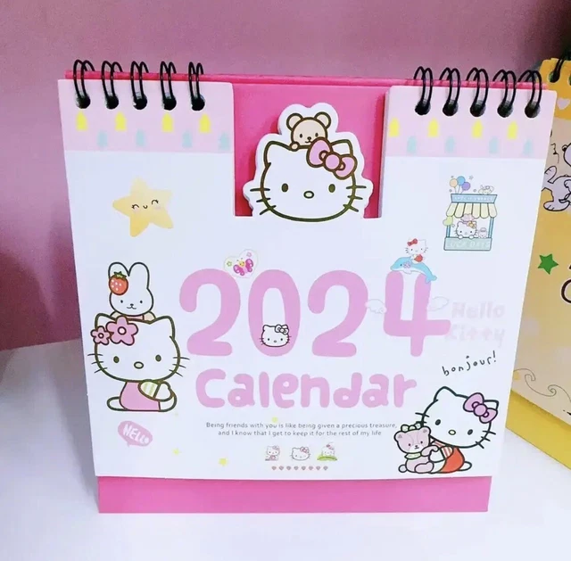 SANRIO CHARACTERS HELLO Kitty 2024 Calendar Desktop Calendar Weekly Planner £8.00 PicClick UK