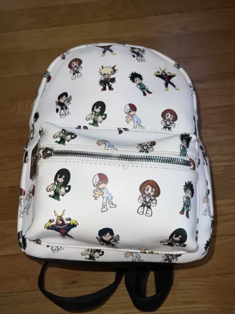 My Hero Hot Topic Academia Mini Backpack Chibi Bag White Anime Manga Japan GUC