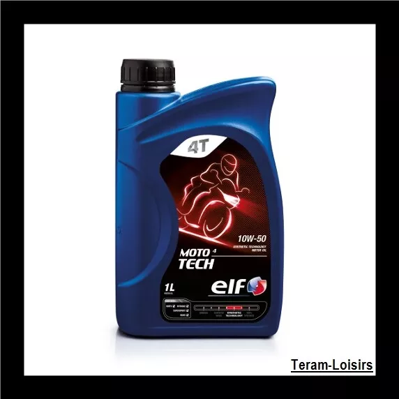 Huile Moteur 4T ELF MOTO 4 TECH 10 W 50 - Haute Performance - 1 Litre