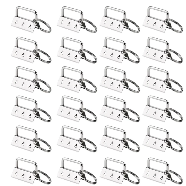 50 Sets Key Fob Hardware Key Fob Keychain Wristlet with Split 1.25 Inch ...