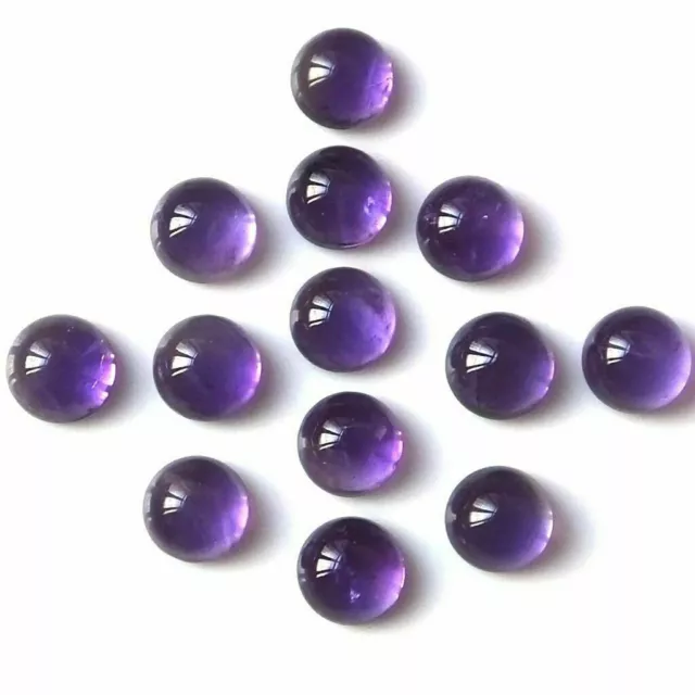 Lot de gros 4 mm et 5 mm rond cabochon améthyste africaine gemmes calibrées... 3