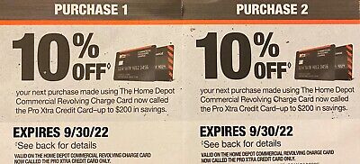 X2 10% OFF Home Depot Coupon Online/In-store SAVE $200 [READ DESC.]
