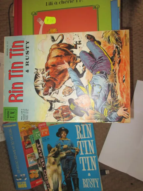 RINTINTIN ET RUSTY  n° 117 BD EO VEDETTES TV ED SAGE 1969 TBE