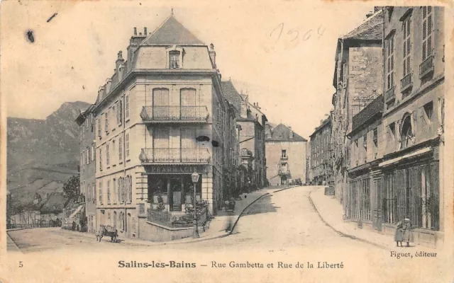 SALINS-LES-BAINS - Rue Gambetta et Rue de la Liberté - JURA