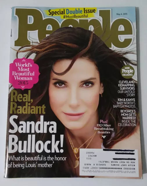 People Magazine (May 4 2015) - Sandra Bullock, Kim Kardashian, Russell Crowe