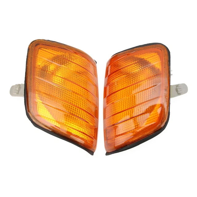 Car 2pcs Amber Corner Parking Light Housing 183290012B For Eclass W124 19851995