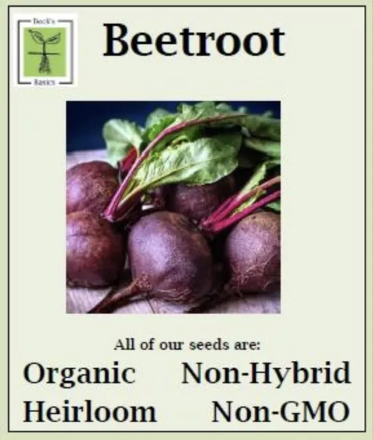 ORGANIC, NON-GMO, NON-HYRID, HEIRLOOM Vegetable Seeds - Autumn/Winter 2